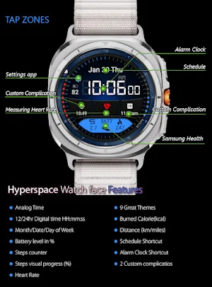 HyperSpace Watch Face Screenshot 1