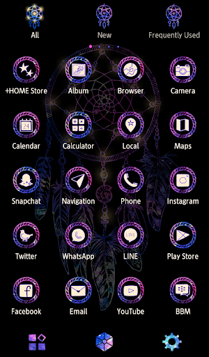 Stylish Wallpaper Galaxy Dreamcatcher Theme Screenshot 1