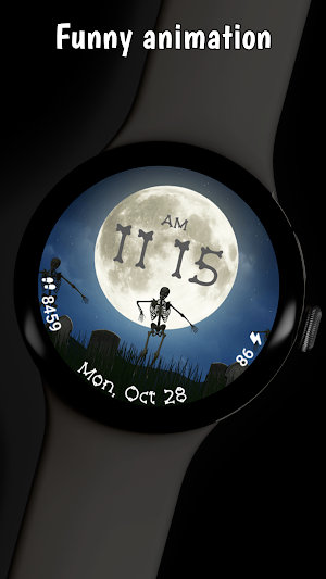 Halloween Watchface: Skeletons Screenshot 1