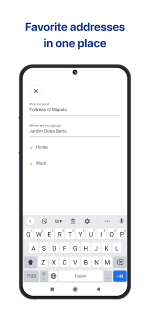 GrupGo Taxi Mozambique Screenshot 1