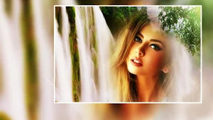 Beautiful Waterfall Photo Frames Greeting Cards Screenshot 0