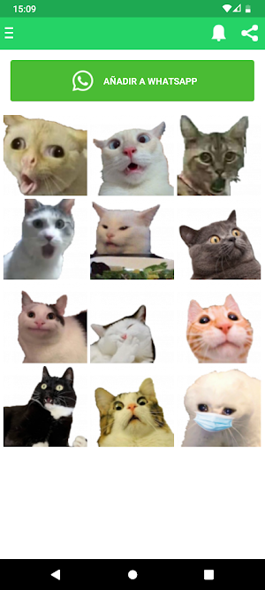 Stickers de gatos graciosos Screenshot 1