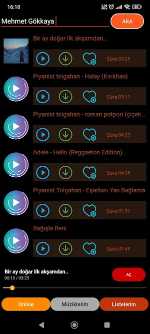 Müzik Dinle & İndir Screenshot 1