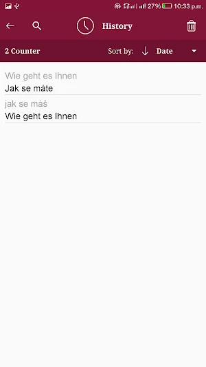 Czech - German Translator Screenshot 3