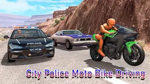 City Police Moto Bike Crash Screenshot 3
