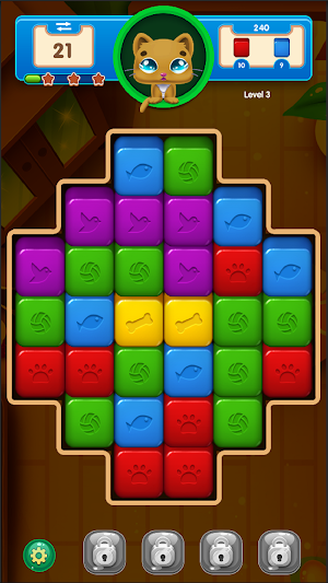 Kitty Blocks - Match 3 Puzzles Screenshot 1