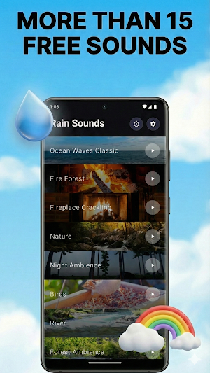 Rain Sounds: Sleep & Relaxing Screenshot 2