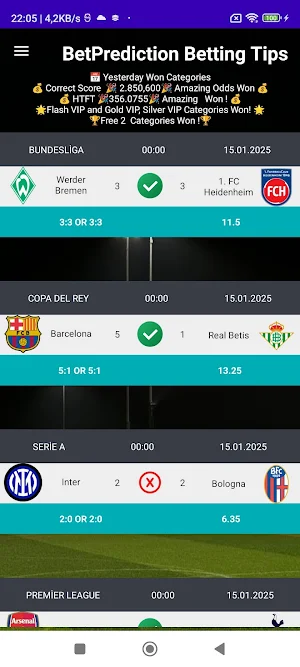 Bet Predictions Betting Tips Screenshot 2