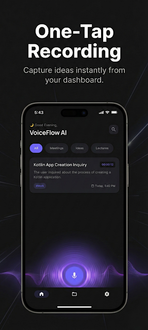 VoiceFlow: AI Voice Recorder Screenshot 2