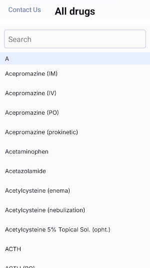 RRVP Equine Formulary Screenshot 0