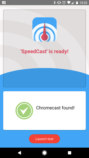 ⚡ SpeedCast - Internet speed test for Chromecast ⚡ Screenshot 0