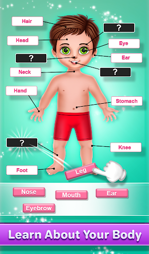 Human Body Parts Kids Learning Screenshot 0