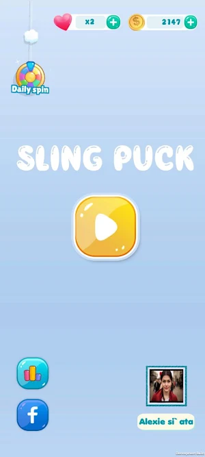 Sky Puck Showdown Powered-Up Screenshot 0