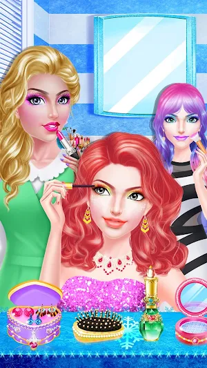 Makeup Girl Winter Beauty Spa Screenshot 3