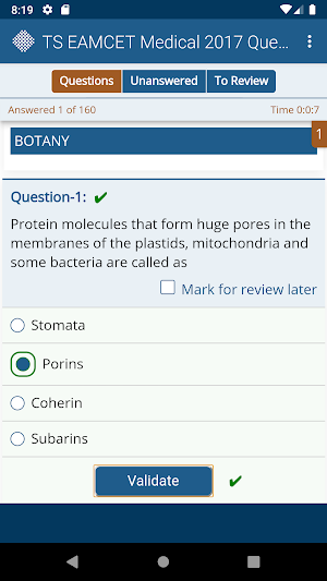 EAMCET Medical Previous Papers Screenshot 3