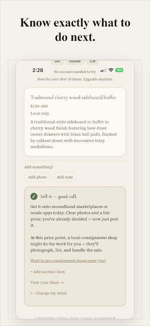 GoShed Screenshot 2