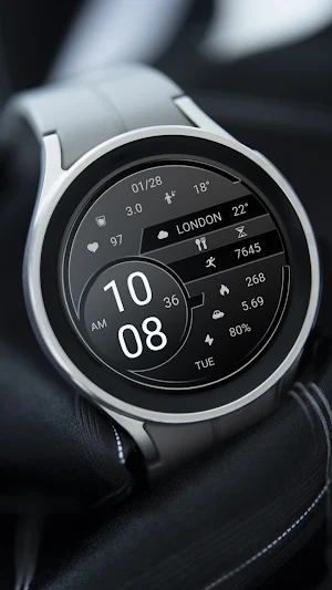 ZKin Watch Retro Elegant Black Screenshot 1