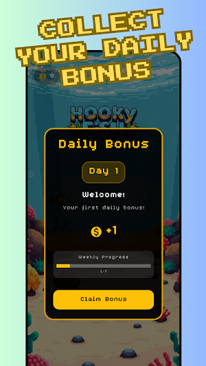 Hooky Fish - beat your score Screenshot 2