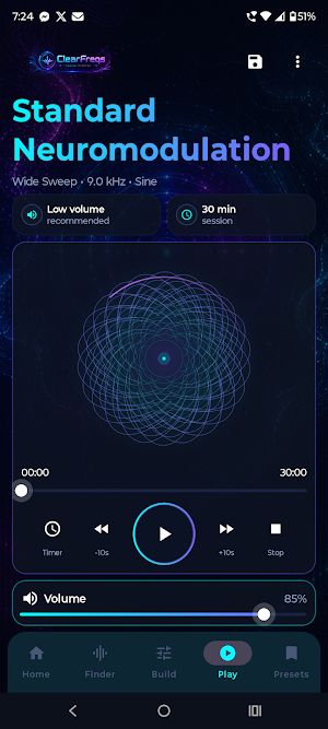 ClearFreqs: Tinnitus Protocol Screenshot 1