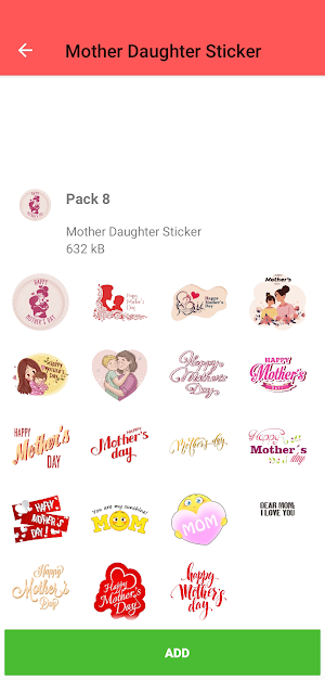Mother daughter sticker screenshot 7
