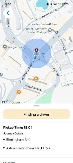 Tigola - Request a ride Screenshot 3