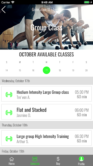 GENERATION 3 FITNESS Screenshot 1