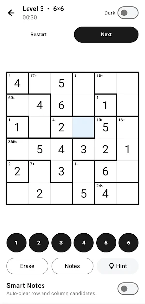 Mathdoku Pro: Logic Puzzle Screenshot 0