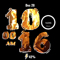 A080 Animated Fire Watch Face