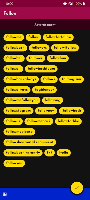 # Hashtags Generator Screenshot 2