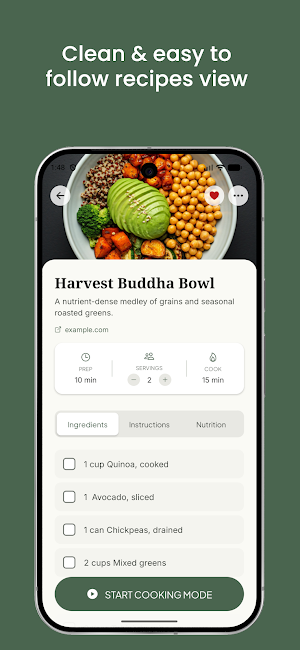 Recipea: AI Recipe Saver Screenshot 1