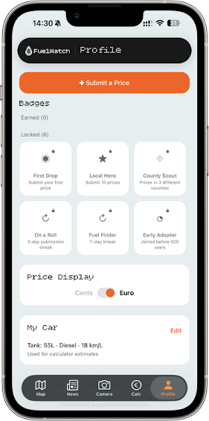 Fuelwatch.ie Screenshot 1