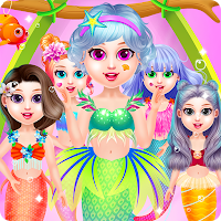 Princess Mermaid At Hair Salon