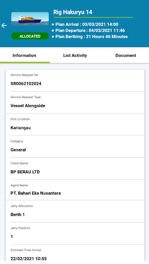 Lintas Port Services Screenshot 1
