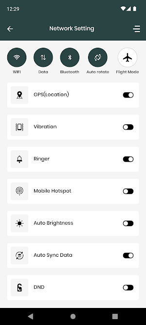 Settings App Screenshot 1