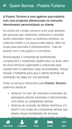 Polaris Turismo Screenshot 1
