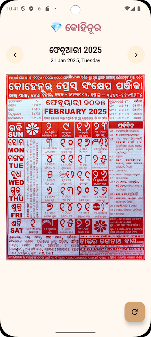 Kohinoor Odia Calendar 2025 Screenshot 1