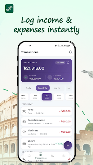 Budget Mint: Expense•Tour•Meal Screenshot 1