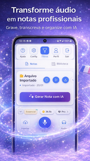 VoiceNotePro AI: Voz em Texto Screenshot 0