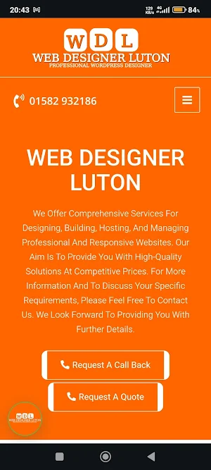 Web Designer Luton Screenshot 1