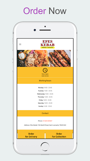 Efes Kebab St Leonards Screenshot 2