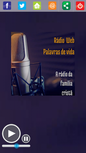 Rádio Web palavras de Vida web Screenshot 1