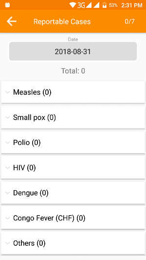 Health Facility Daily Reportin Screenshot 2