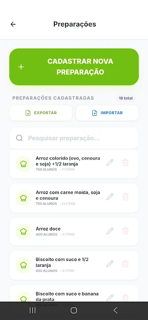 Per capita - Merenda Escolar Screenshot 1