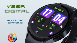 Vesa Digital Watch Face Screenshot 2
