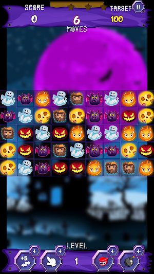 Witchy Tale: Christmas Halloween Match 3 Screenshot 3