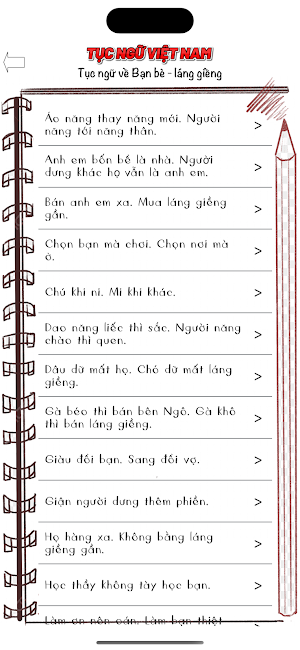 Tục ngữ Việt Nam Screenshot 2