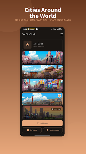 DotCityClock: Pixel Clock App Screenshot 3