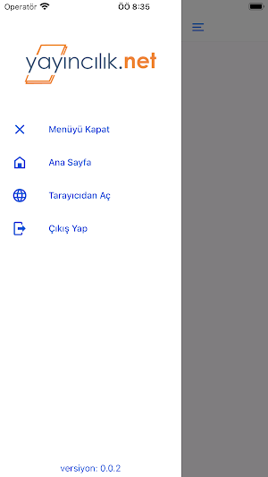 Yayıncılık Giriş Screenshot 2