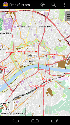 Frankfurt Offline City Map Screenshot 0