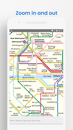 Paris Metro Train Map Offline Screenshot 2